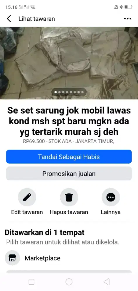 Se set sarung kursi jok serba guna kond msh spt baru mgkn ada yg perlu