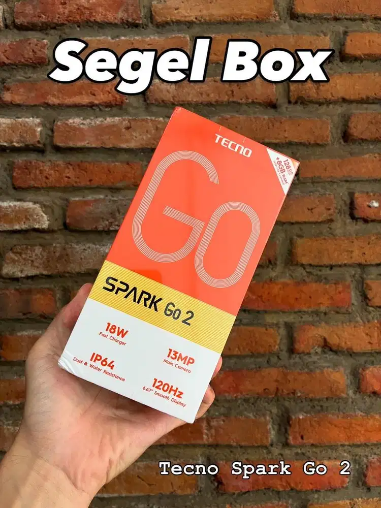 Tecno Spark Go 2 Putih 128GB Segel Box Kondisi Baru Infinix Smart 10