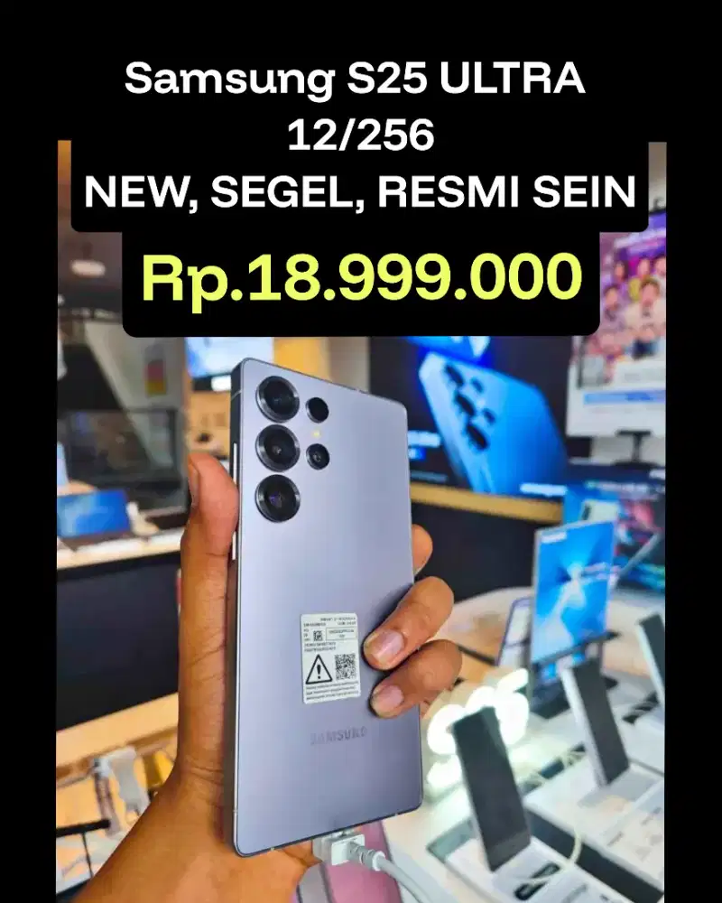 Rp.18,999. Samsung S25 ultra
FREE BUDS CORE ,
NEW,SEGEL,RESMI SEIN ‼️