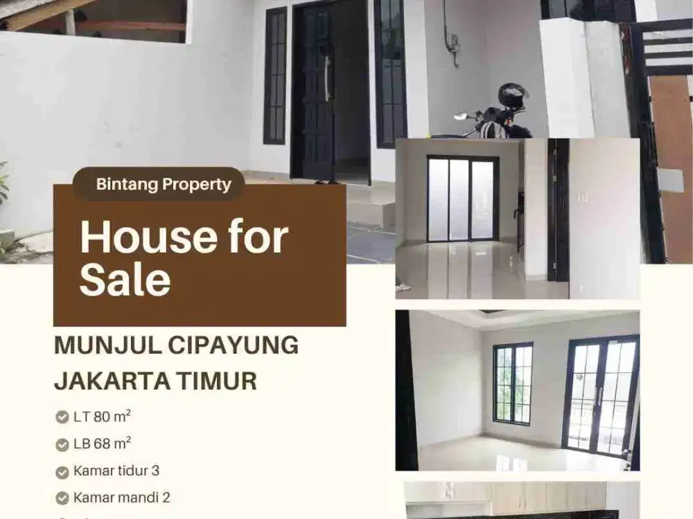 Dijual rumah 2 lantai di Munjul Cipayung, Jakarta Timur