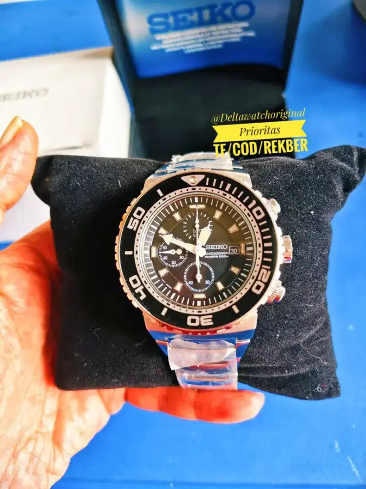 Seiko SNDA13P1 Panda Caesar Chronograph Diver Fullset Original