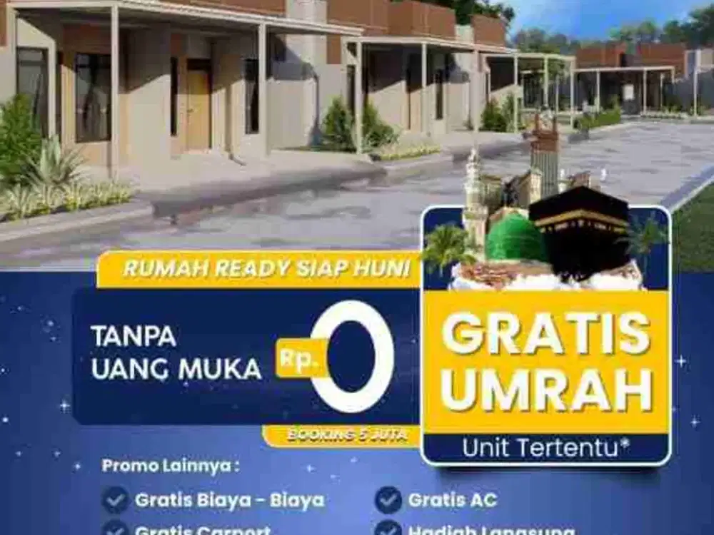 RUMAH MINIMALIS MODERN ANGSURAN RINGAN DEKAT BINTARO BONUS UMROH!