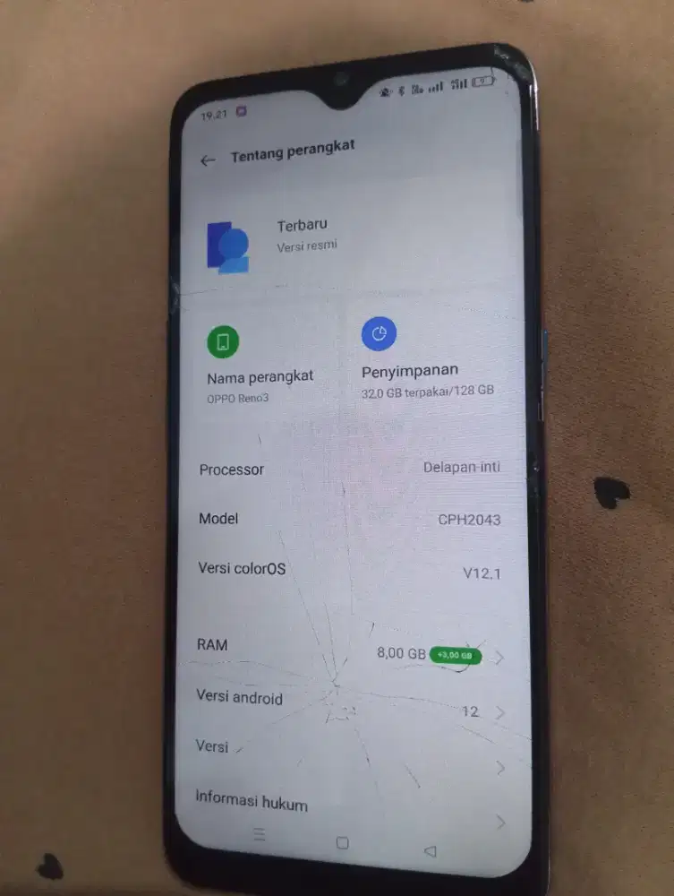 Oppo Reno 3 Ram 8/128GB