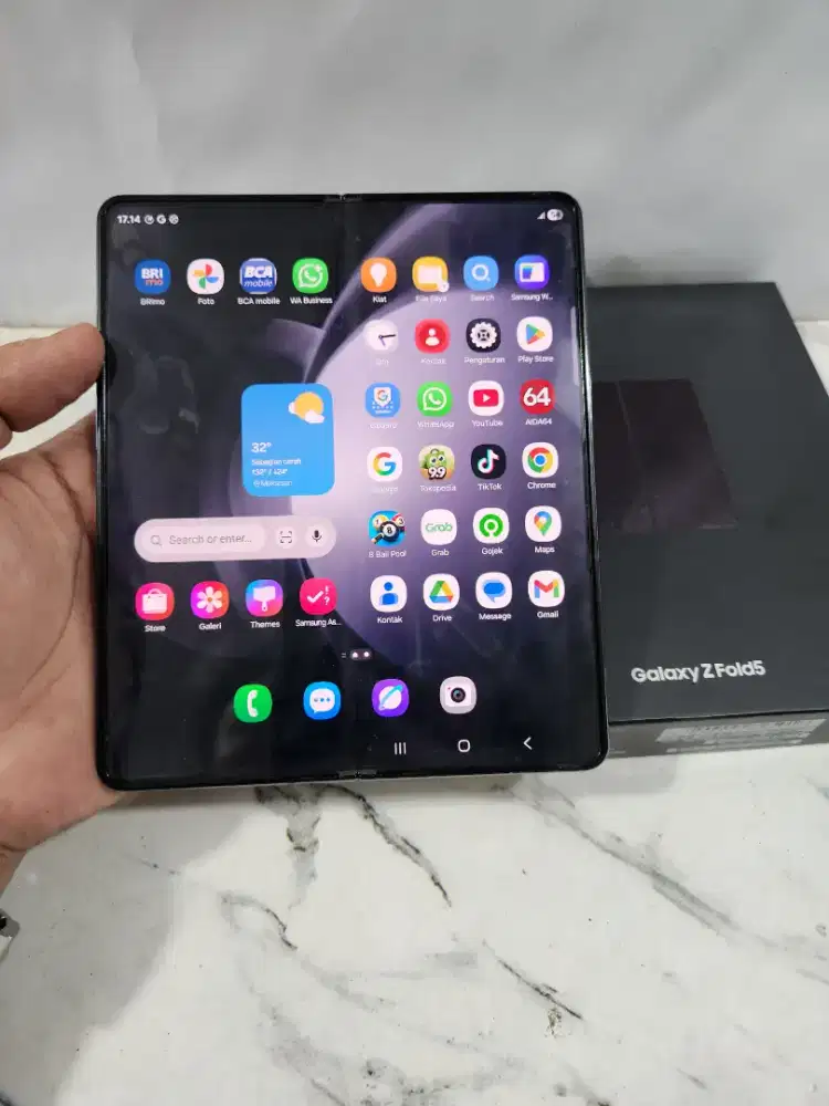 Samsung galaxy z fold 5 5G ram 12/512 gb lengkap