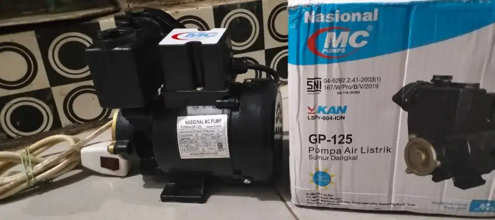 Pompa air sumur dangkal merk nasional mc gp-125