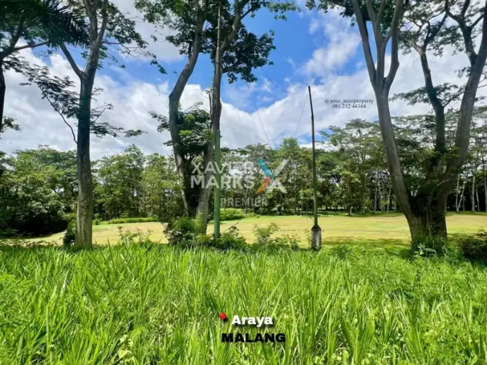 Tanah Kavling Luas Di Jalan Utama Cluster Golf Kota Araya Malang