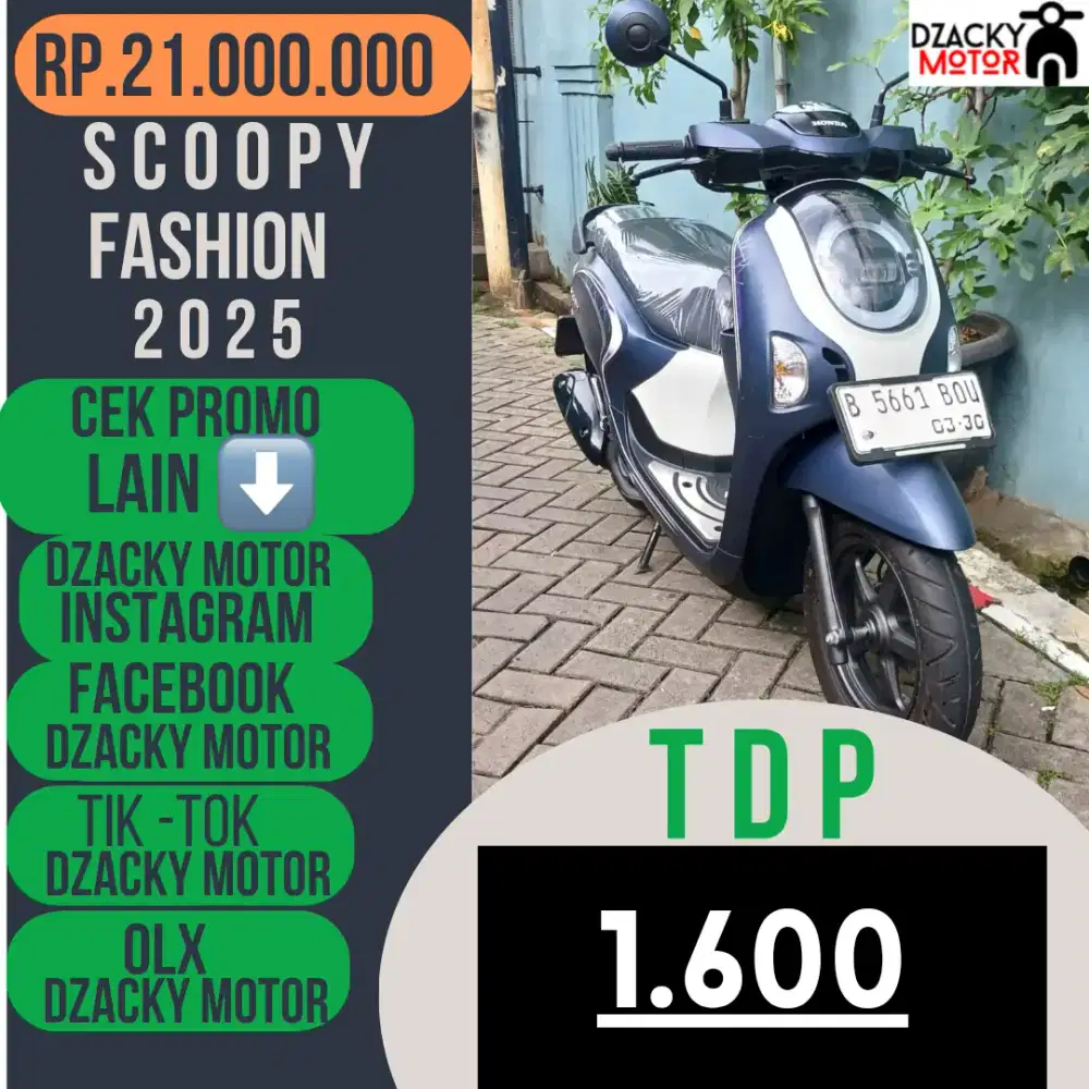 SCOOPY FASHION BLUE 2025 DP PROMO SECOND LIKE NEW