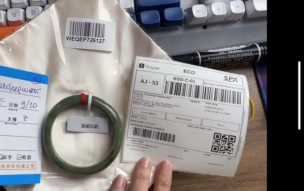 gelang giok asli grade A