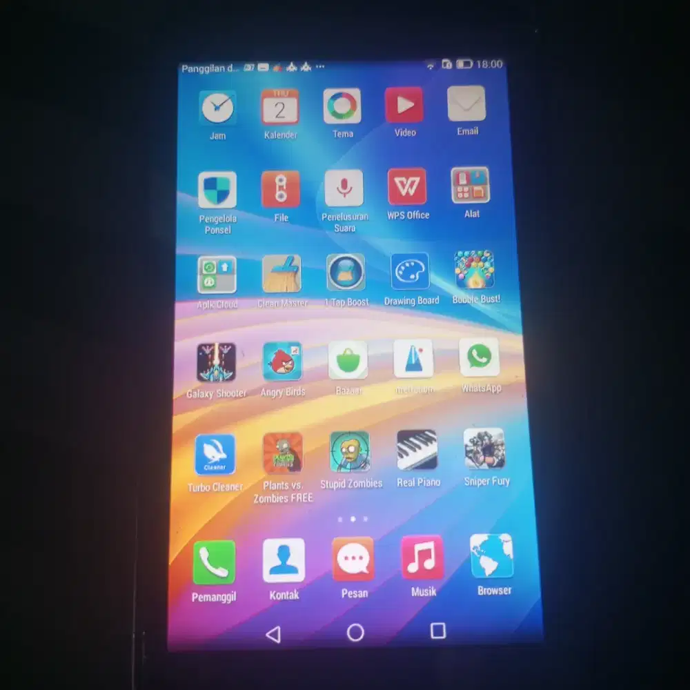 Tab Huawei bisa kartu, ram 1gb