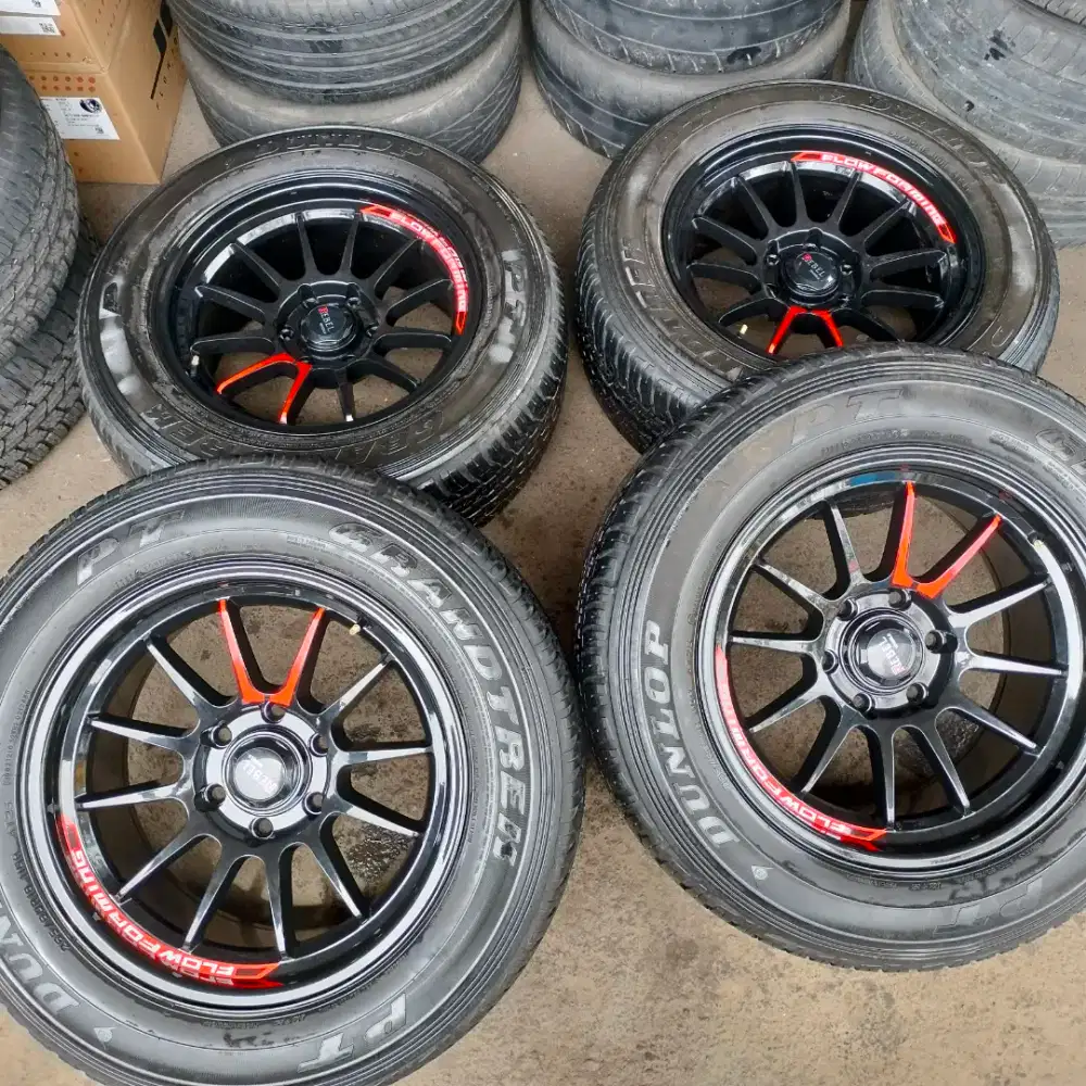 Velg lenso venom5 ring 18x9 pcd 6x139,7 ET 0 ban 265/60 R18 Fortuner