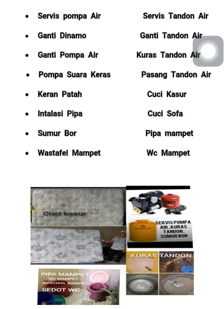 Service pompa air