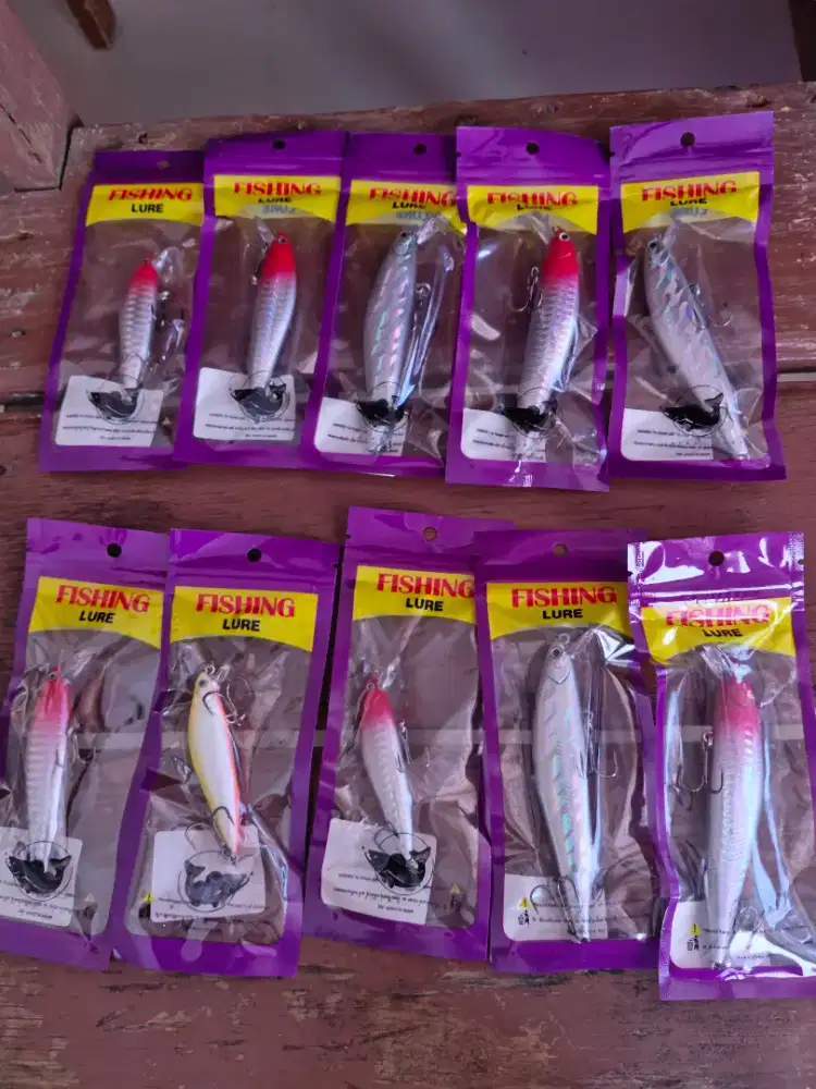 Minnow umpan Casting 14gram Red head merah pipi