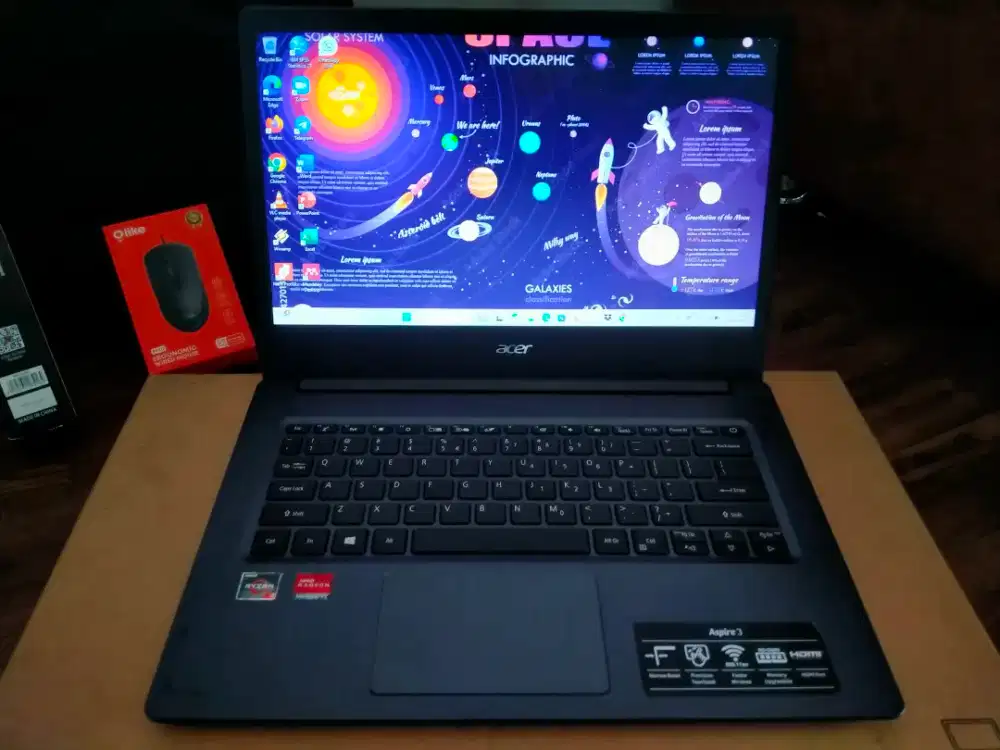 ACER ASPIRE 3 A314-22 RYZEN 3-3250U RAM 4GB SSD 256GB