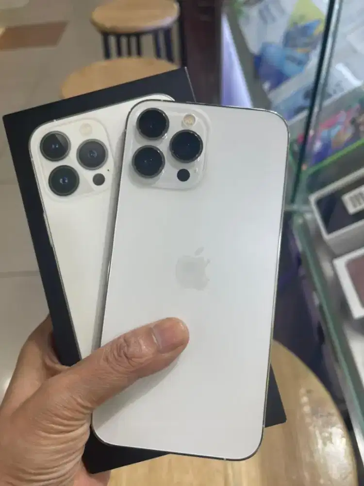 IPHONE 13 PROMAX 128 SILVER EKS IBOX  NOTIF LCD
