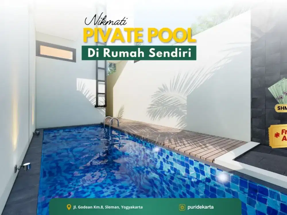 Rumah Super Murah  sleman One Gate Sistem Kolam Renang