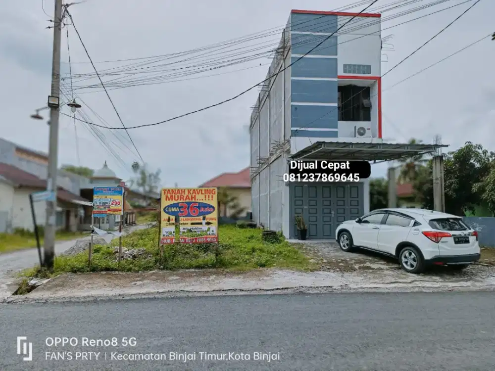 Dijual Cepat Ruko 2,5 lantai, Cantik Strategis Kota Binjai