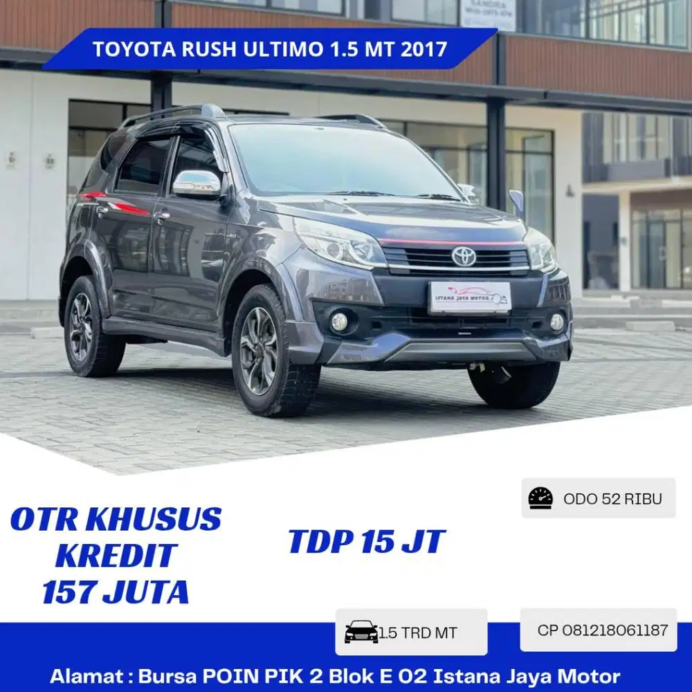 KM 52RB Toyota Rush Ultimo S TRD MT 2017