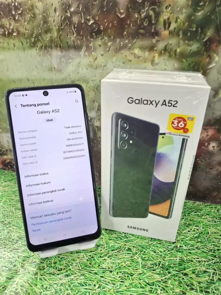 Samsung A52 8/256  
Kelengkapan Unit & box gantian lcd