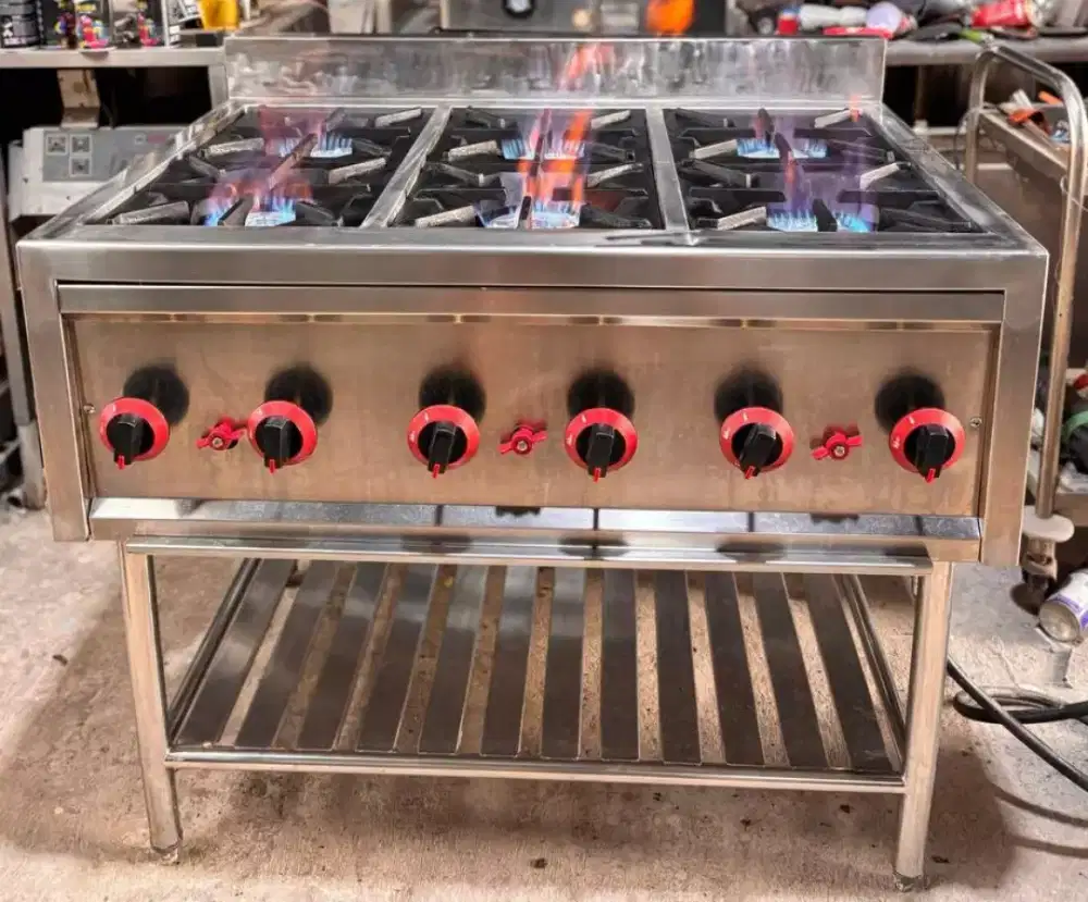Kompor Stove
6 tungku
High pressure 
Ukuran 105x75x85