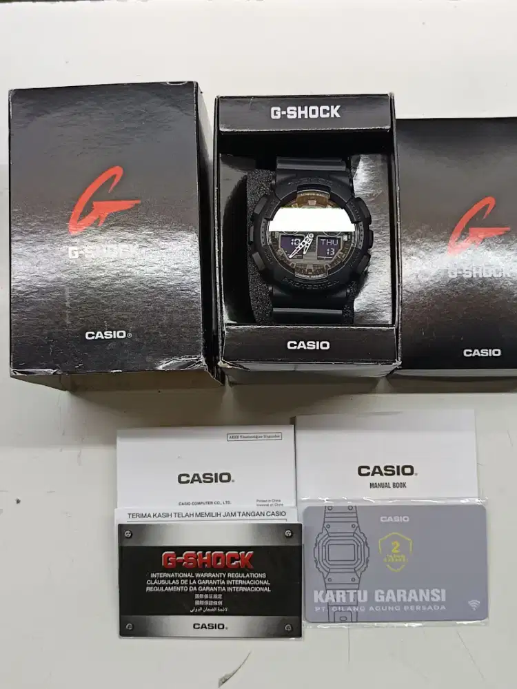 Jam Tangan Pria GShock GA100 GA 100 Ori Second Mulus Murah
