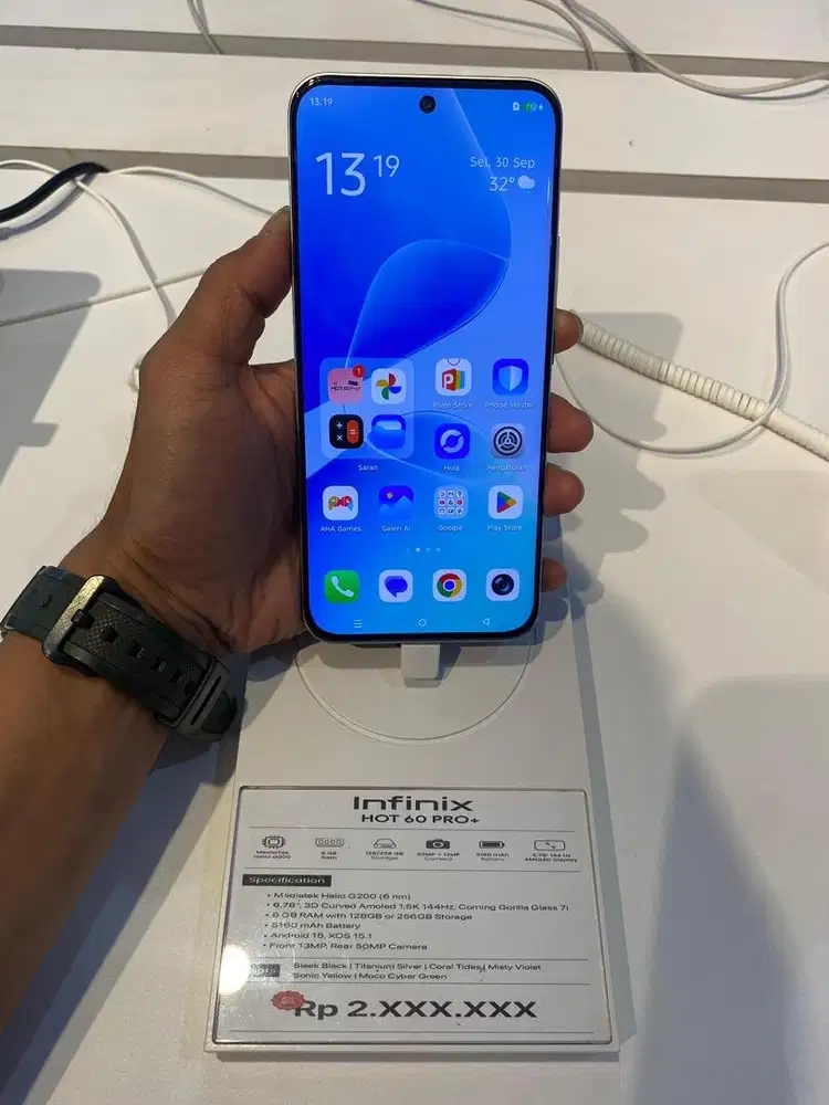 Infinix Hot 60 pro+ promo cicilan mulai 300ribua/bulan syarat KTP