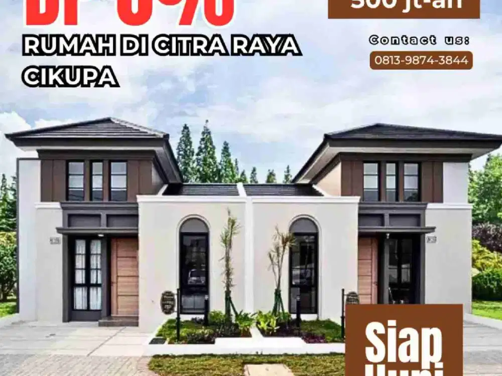 rumah DP 0% di citra raya Cikupa cluster varenna