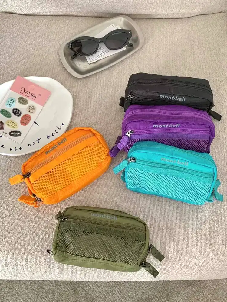 MONTBELL Mesh Mini Pouch Bag / Pouch Dompet HP Kacamata