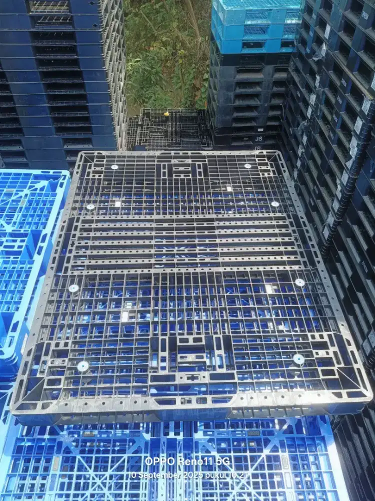 Palet plastik ukuran 140x110 x10 dobel jaring