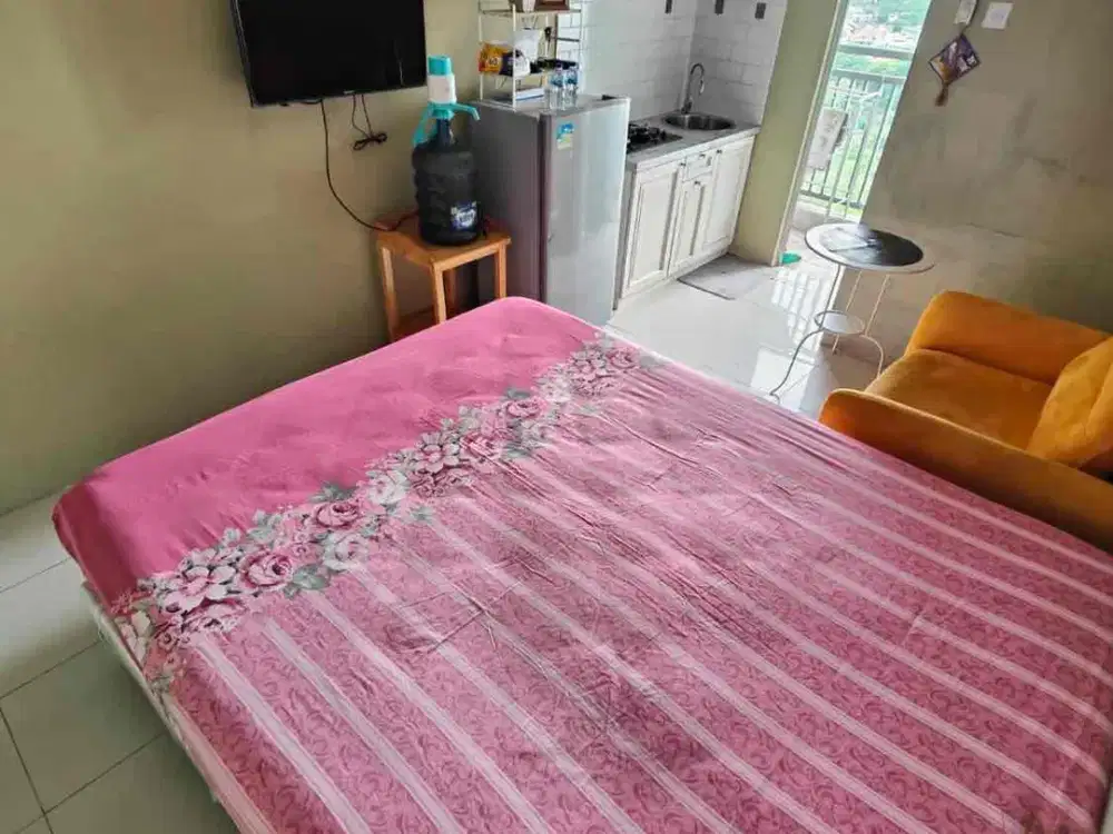 Bulanan Studio Waterheater Fullfurnished Tower Dahlia Apartemen Bassura City