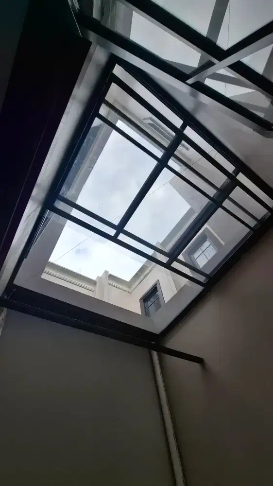 Kanopi sliding modern atap solarflat 1,2mm anti UV