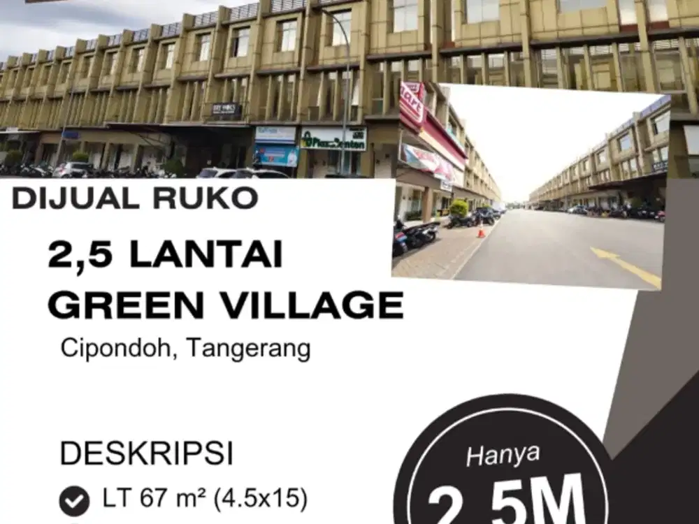 Dijual Ruko Green Village