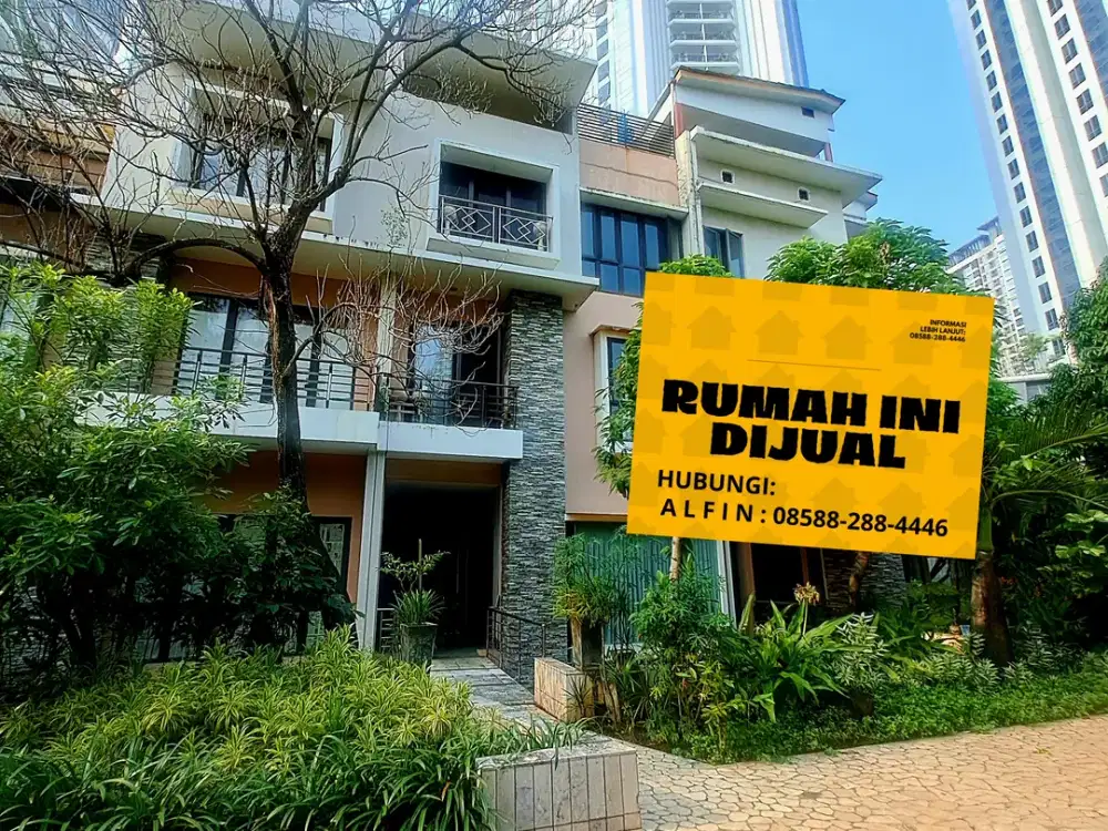 RUMAH MEWAH 4 LANTAI DI SPRINGHIL GOLF RESIDENCE KEMAYORAN DEKAT PRJ TOLL SEKOLAH GHANDI GMIS
