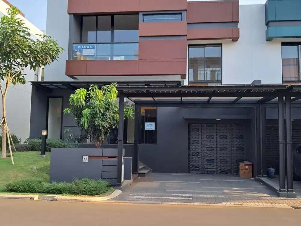 DISEWAKAN Rumah Cluster  MOZART 2 (MZRU 2/062), @Symphonia, Summarecon Serpong, model PREMIUM A (lantai marmer).