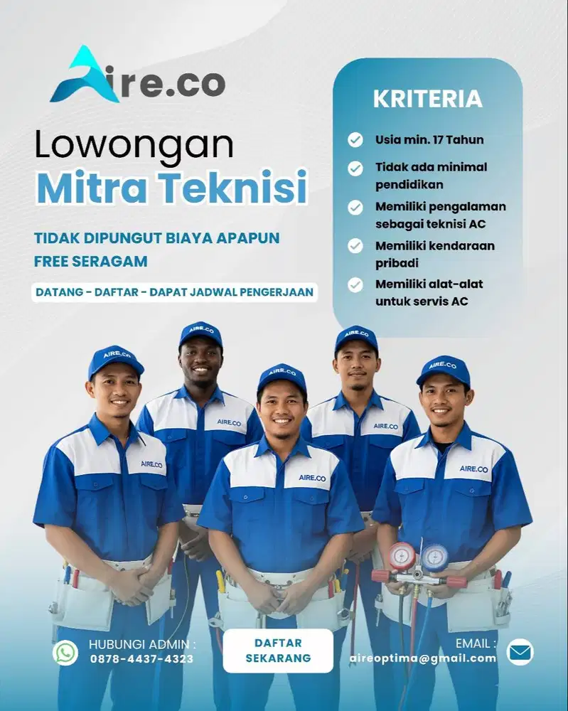 Lowongan Kerja Mitra Teknisi AC