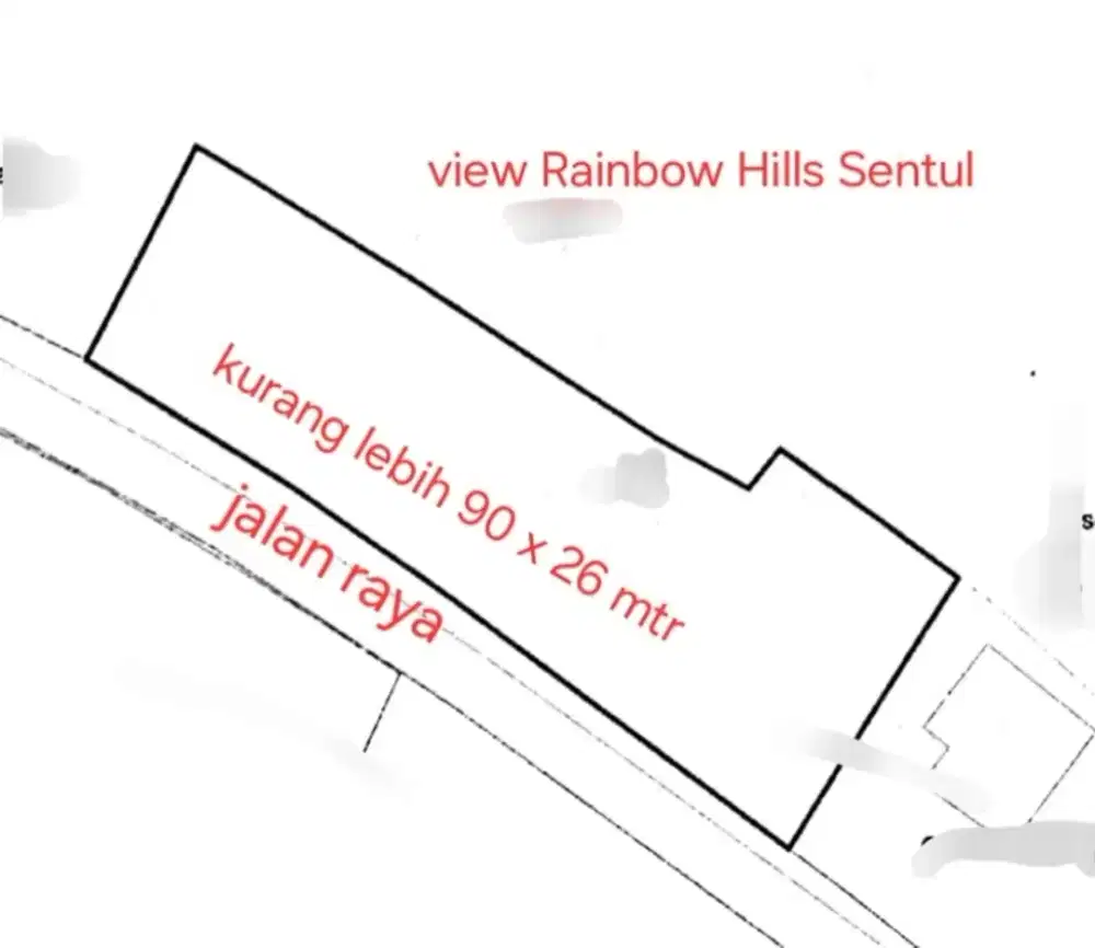 Sewa tanah Gunung Geulis Summarecon dkt kopi nako
