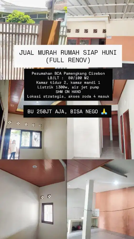 JUAL MURAH RUMAH FULL RENOV