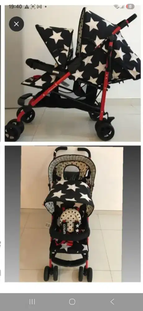 Stroller  tandem cosatto (UK)