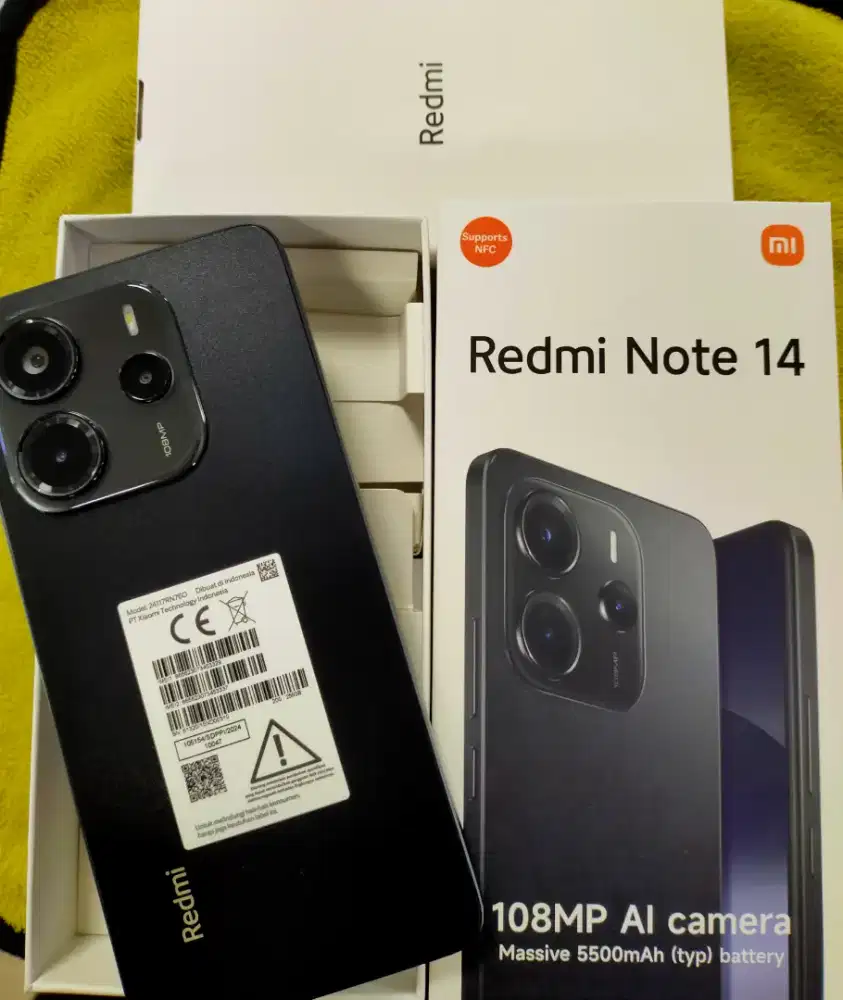 Xiomi redmi Note 14 4g Nfc ram 8/256 mulus dan masih garansi