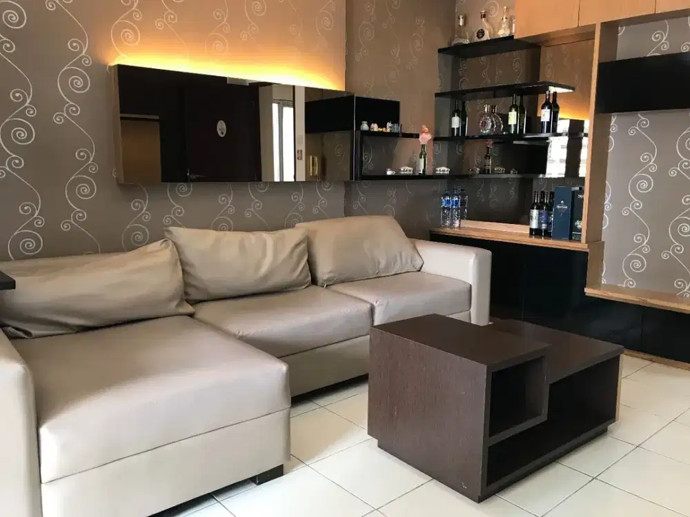 3BR full furnish lt rendah Apt.Mediterania garden 2 dekat CP