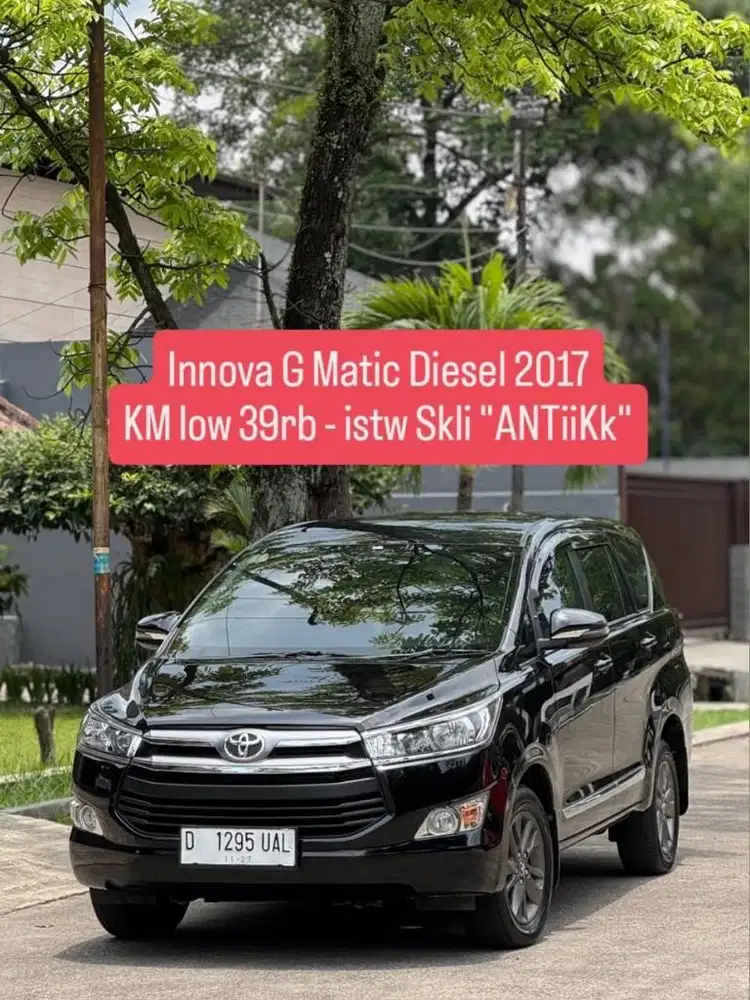 KM low 39rb innova G matic Diesel Solar 2017 pk an 2018 murah istw