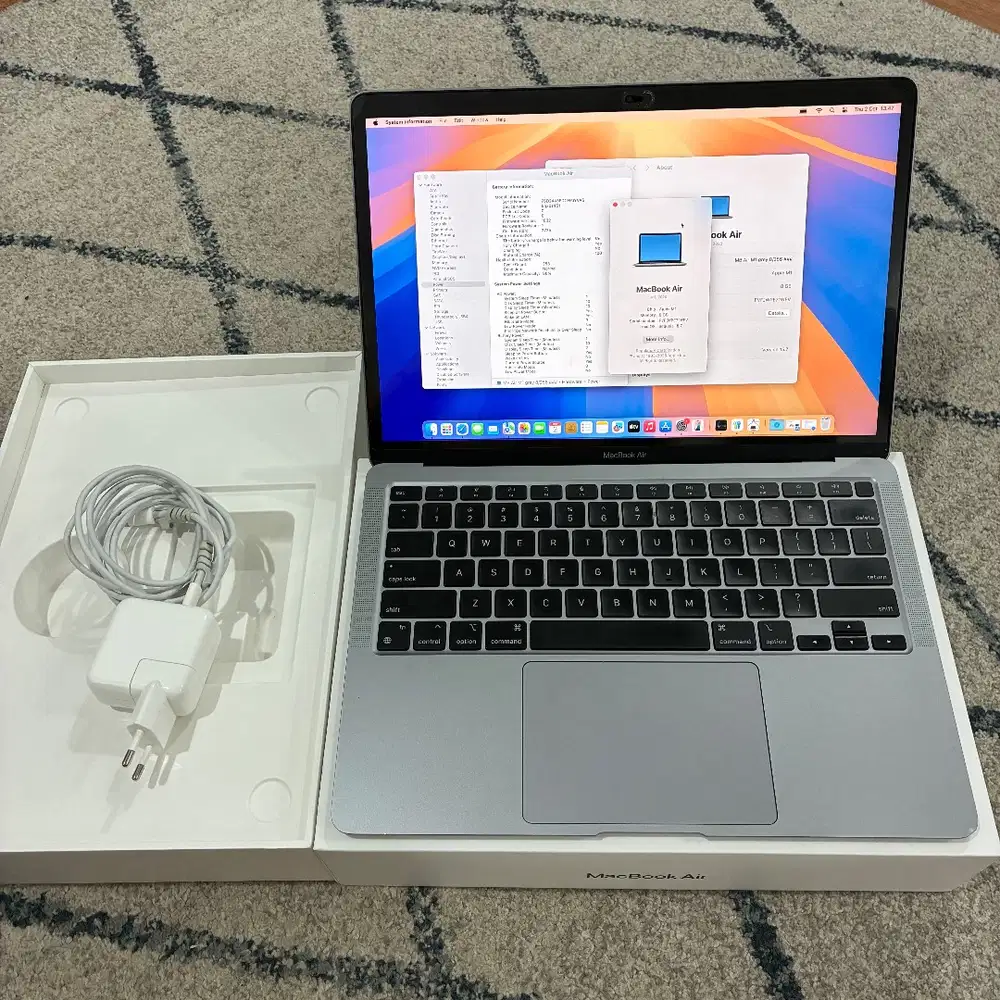 Macbook Air M1 ex ibox grey ram 8gb ssd 256gb
