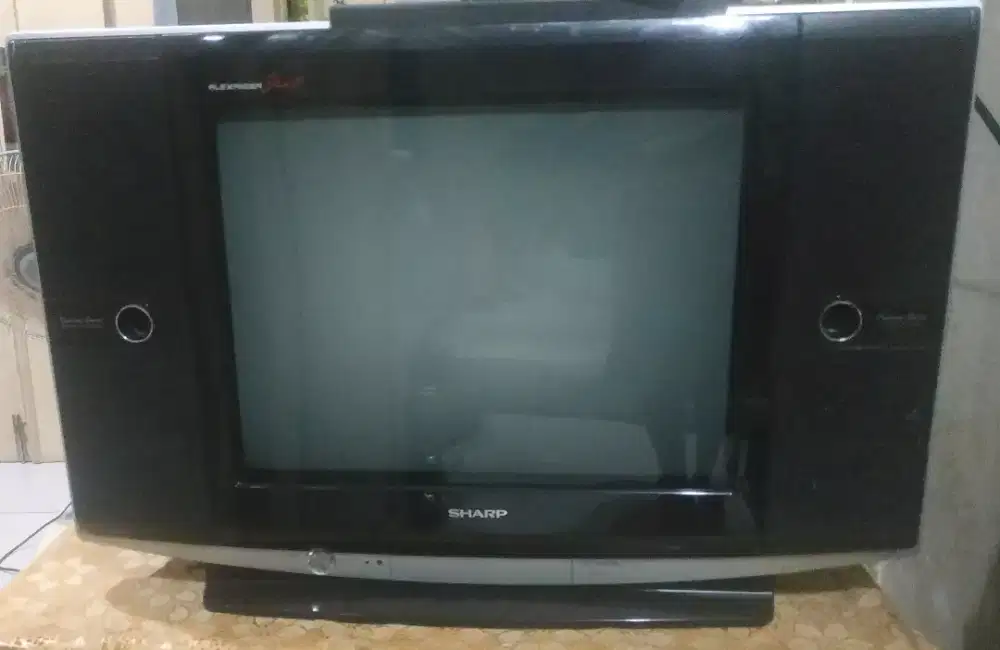 TV SHARP 21 INC FLAT LYR DATAR+STB DIGITAL Ors MULUS Bagus & Normal