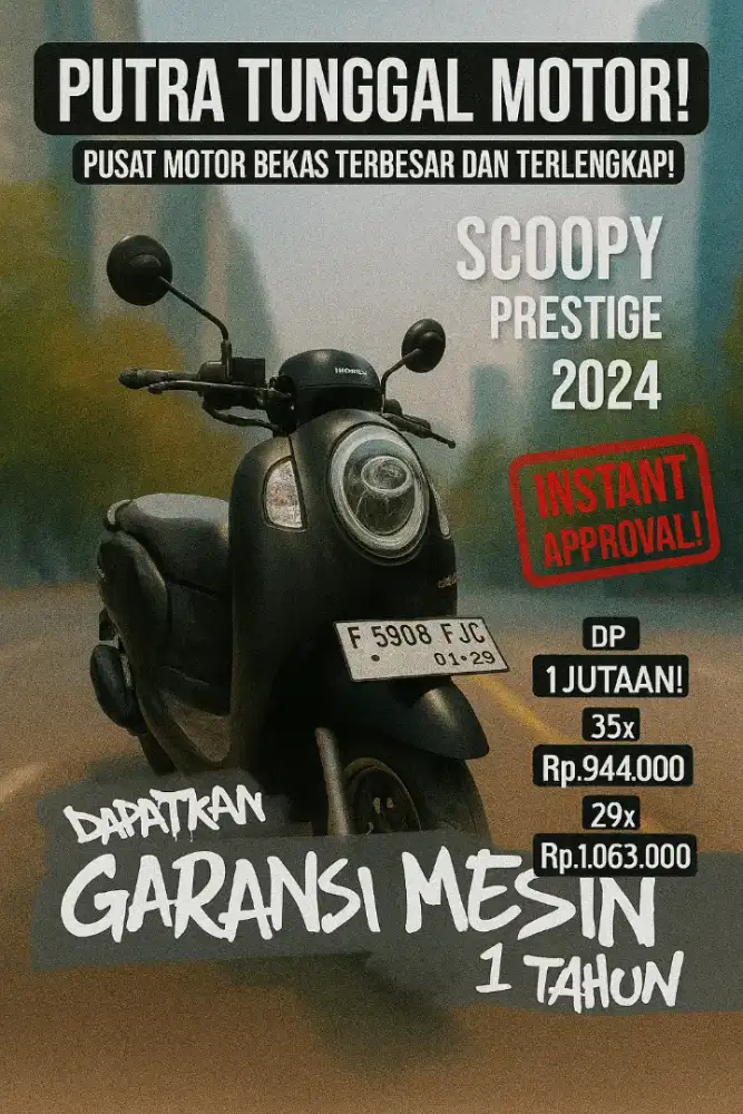 Scoopy harga kompetitif, kualitas jangan diragukan lagi dong
