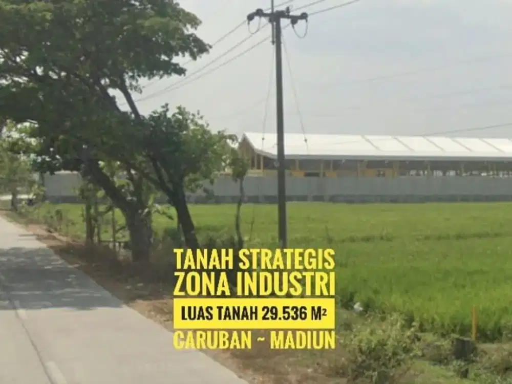W, Tanah LD 48 mtr, Kawasan Peruntukan Industri Caruban MADIUN Baguss