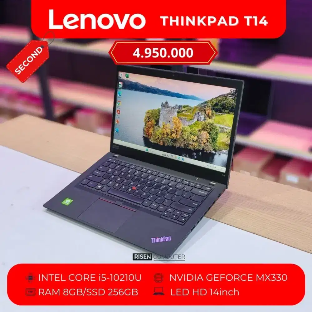 LENOVO THINKPAD T14 Intel Core I5-10210U HD 14inch RAM 8GB SSD 256GB