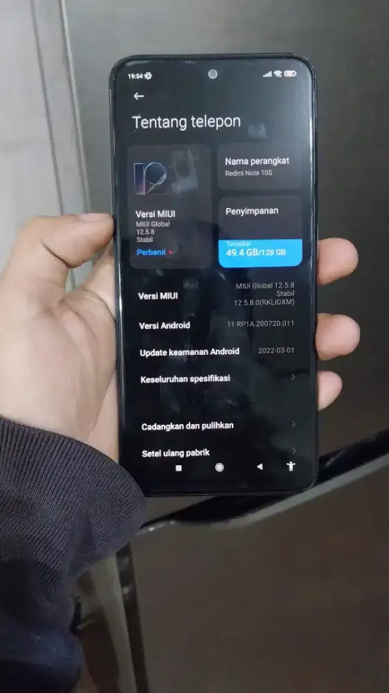 Resmi Note 10S 8/128 NFC