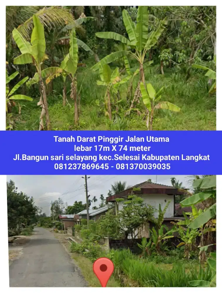 Dijual Cepat Murah Banget lebar 17X74m Cuma 200juta