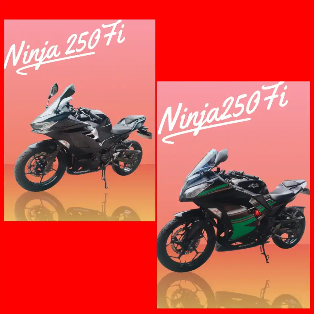 Dp mulai 2.5jt Kawasaki Ninja 250 Fi r25 (Bi jelek ktp luar bs kredit