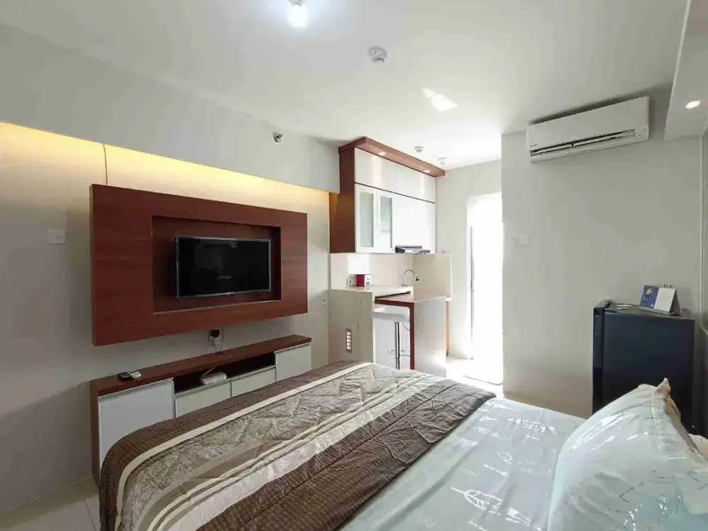 Disewakan studio full furnished Atas mall Bassura city jakarta timur