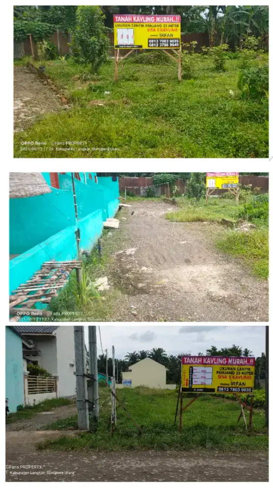 Dijual Cepat Murah Tanah Darat Strategis Jl.Sawi Kota Binjai